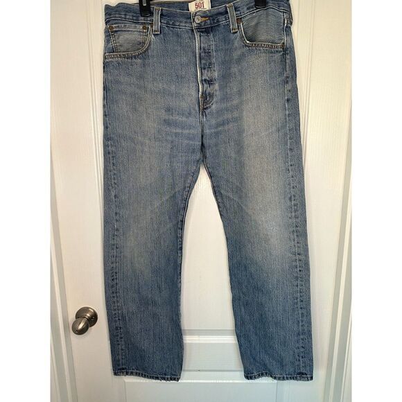 Levis 501 Straight Leg Button Fly Mens Jeans  36x30 - Picture 1 of 8